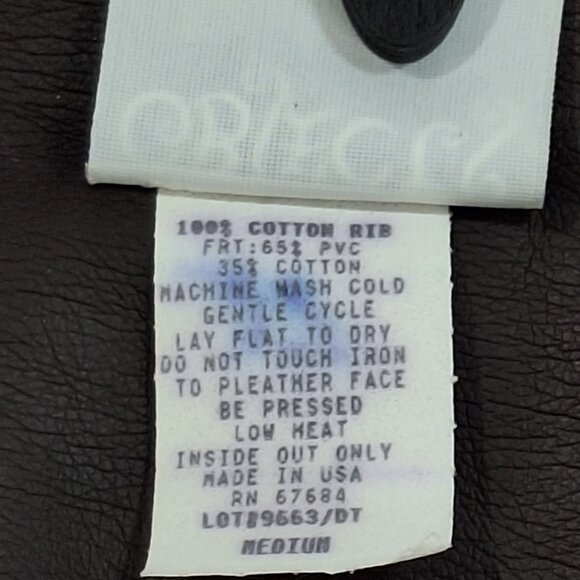 Objects D’Art Brown Pleather & Knit Vest Size Med 90s Artsy Vintage Made in USA - Picture 11 of 16